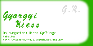 gyorgyi miess business card